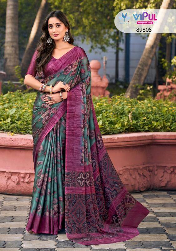 Vipul juliet chiffon saree export market in India